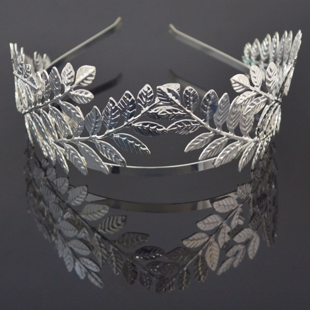 Roman Goddess - Golden High Laurel Crown