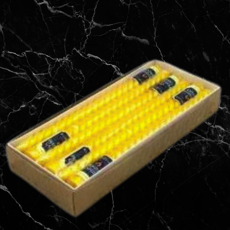 Metallic Spiral Candles - Long Dozen - Yellow