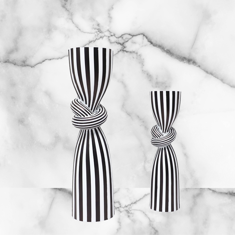 Milanese Knot Candle Holders