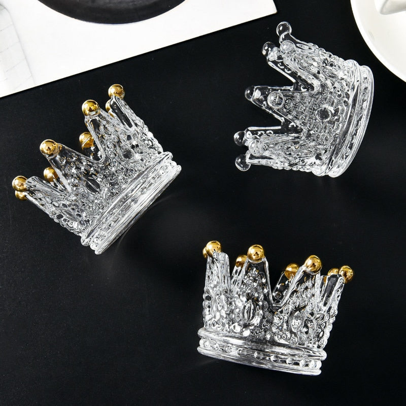 Crown Candle Holder - Two Piece Set