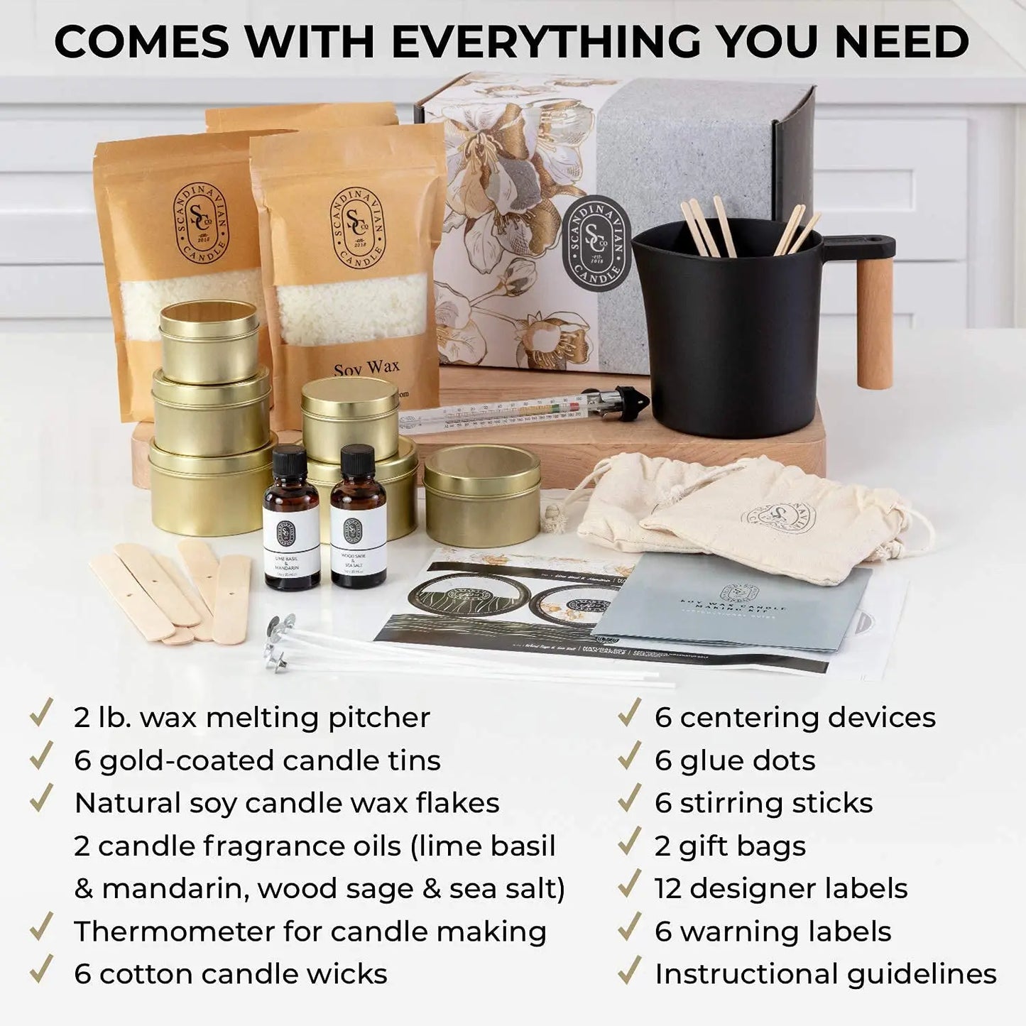 Scandinavian Candle Making Kit