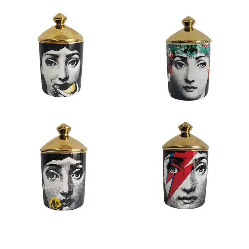 Italian Gold Pop Art Vessel - Fish Net