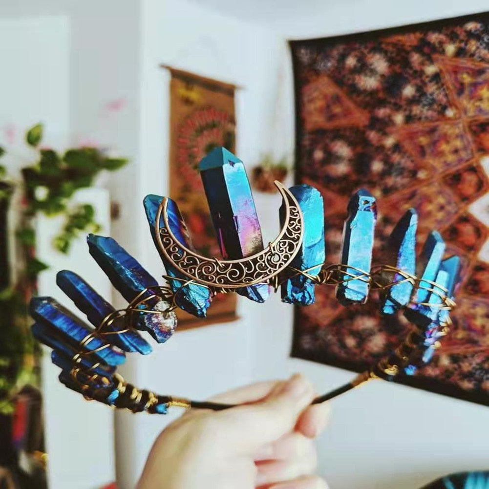 Moon Maiden Magic Headdress - Ice & Earth