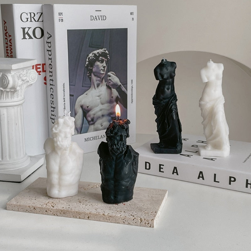 Zeus - Ebony Statue Candle