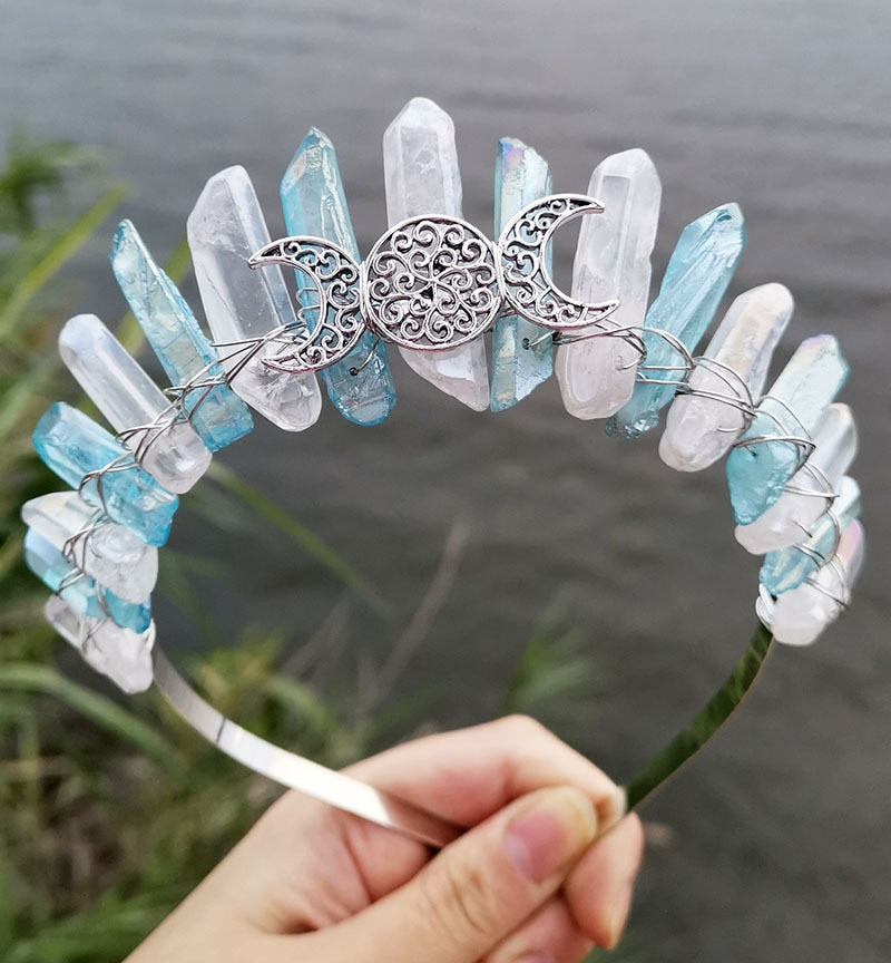 Moon Maiden Magic Headdress - Ice & Earth
