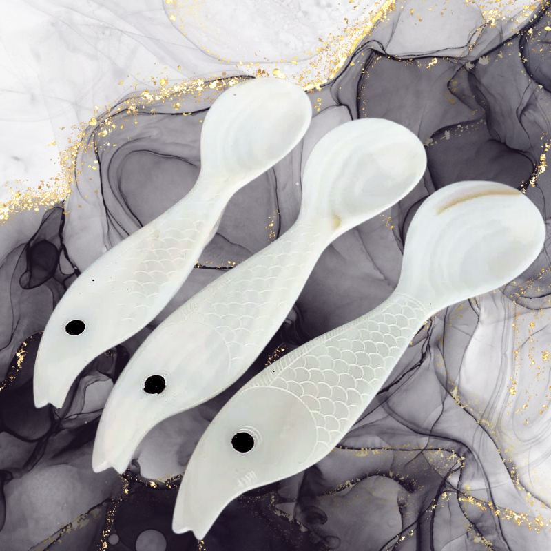 Seashell Fish Caviar Spoons