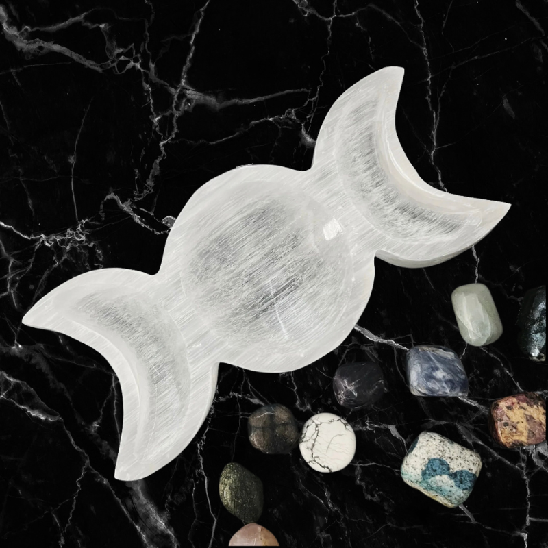 Crystal Triple Moons Bowl