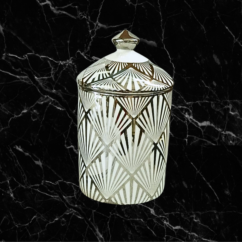 Bianco Silver Foil Vessel - Prisms