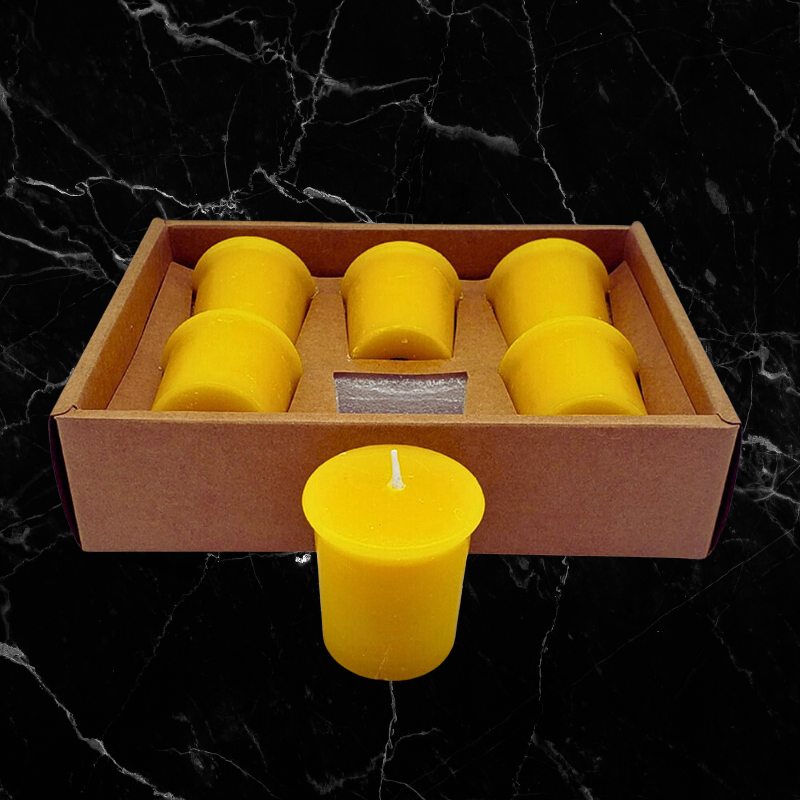 Beeswax Votive Candles - Six Pack