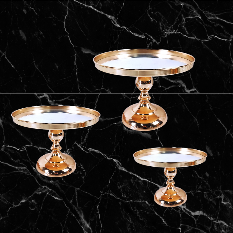 Gold & Mirror Cake Stands
