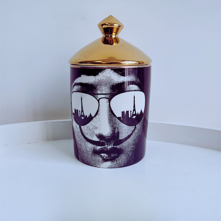 Italian Gold Pop Art Vessel - Eiffel Eyes