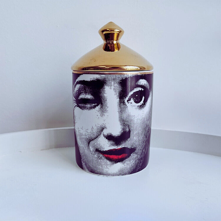 Italian Gold Pop Art Vessel - Wink