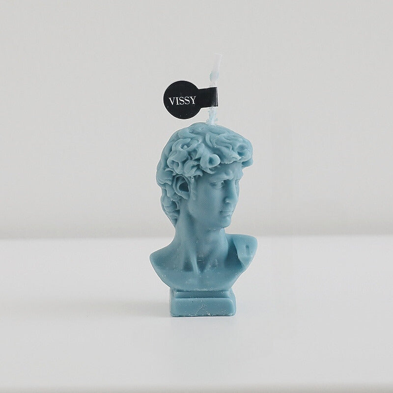 Li'l' David - Cerulean Bust Sculpture
