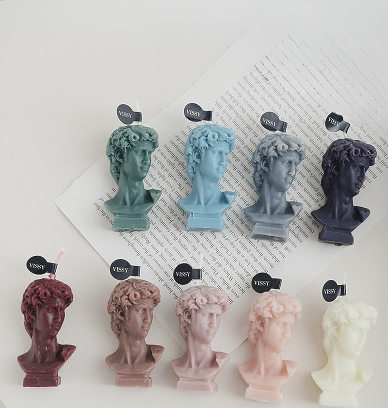 Li'l' David - Cerulean Bust Sculpture