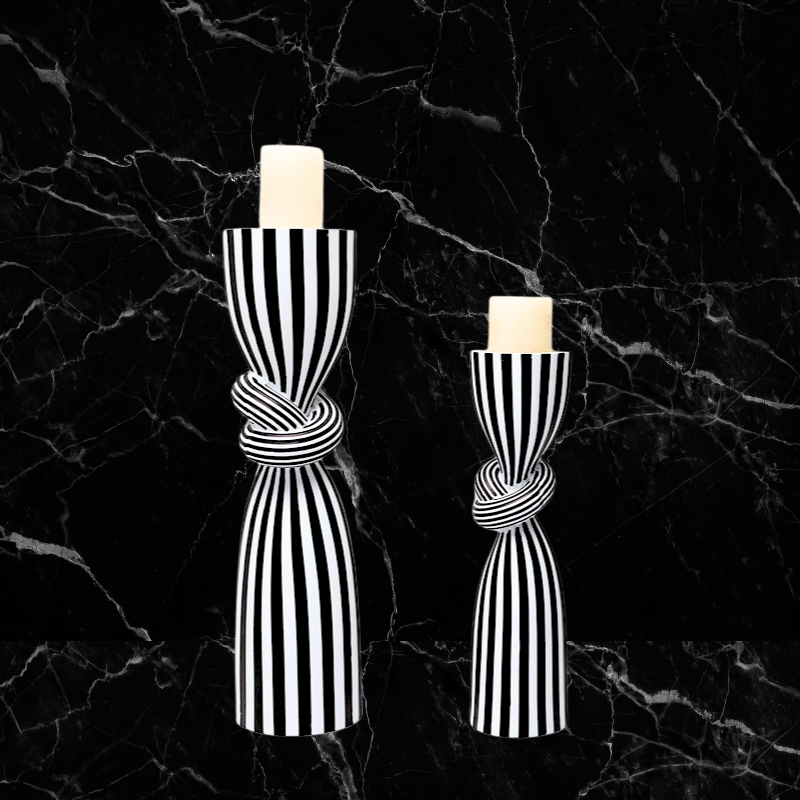 Milanese Knot Candle Holders