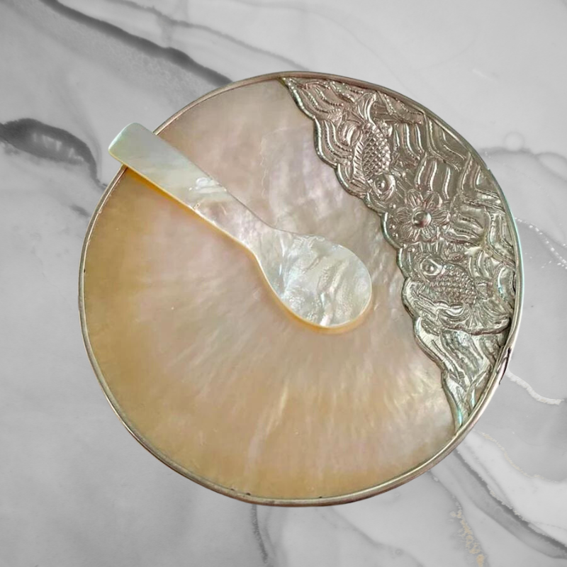 Pearl & Silver Caviar Dish