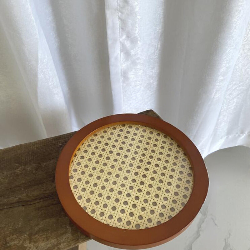 Rattan & Redwood Lacquer Tray