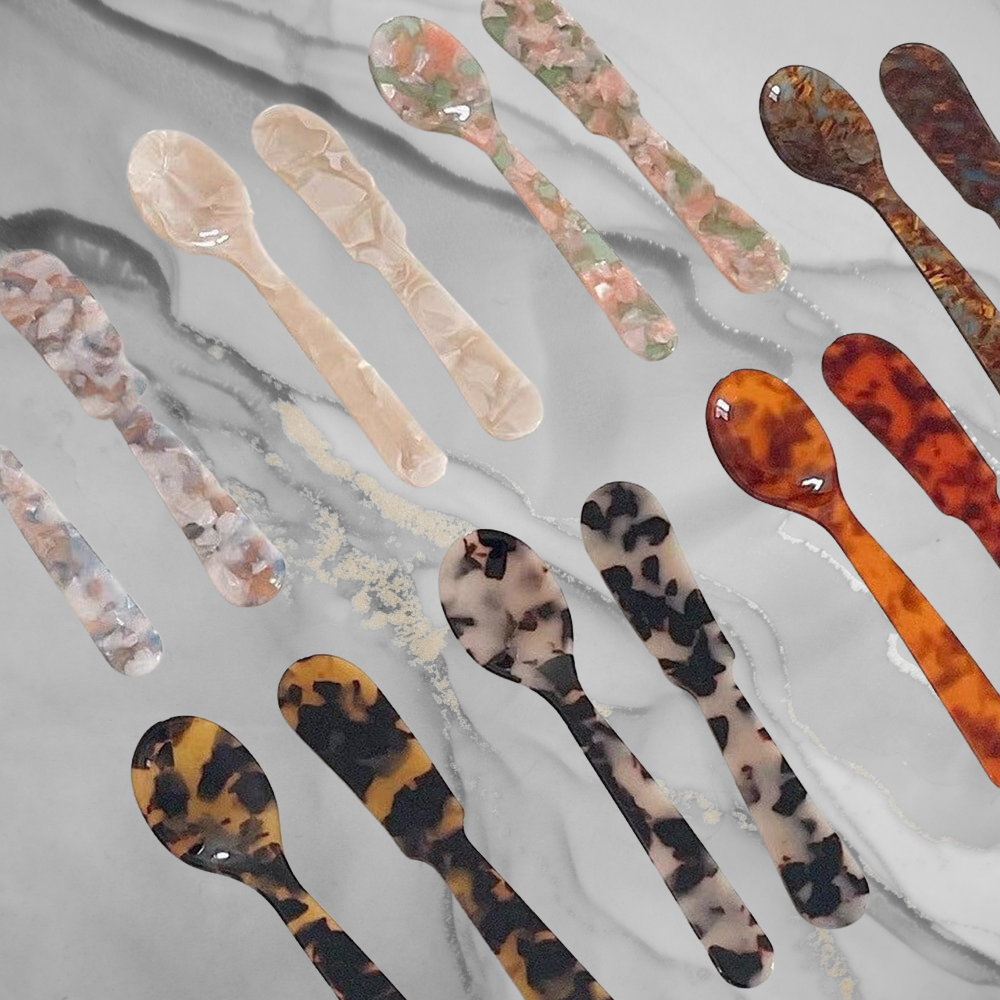 Tortoise Shell Spoon & Knife