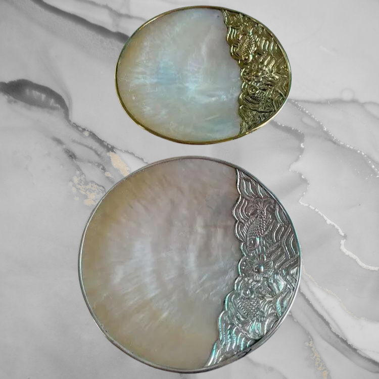 Pearl & Gold Caviar Server