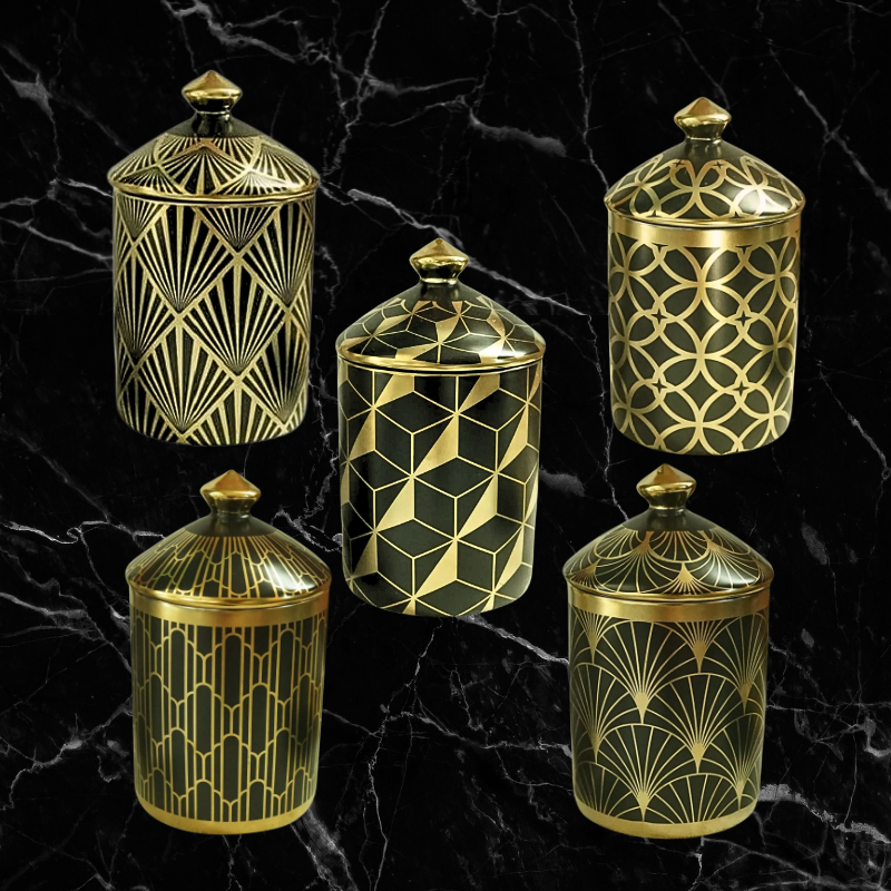 Nero Gold Foil Vessels