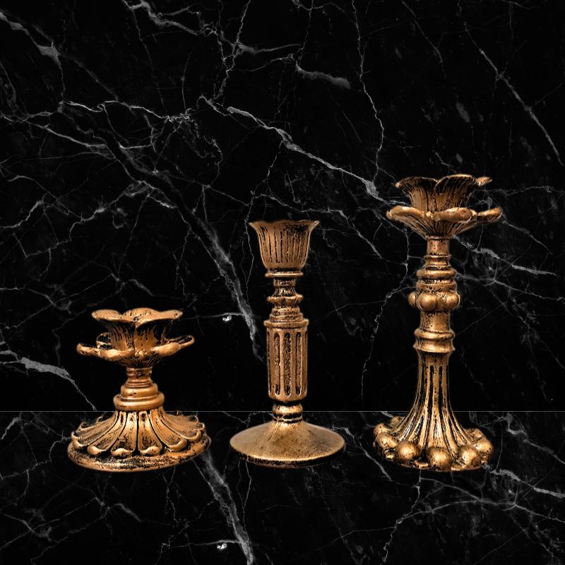 Gilded Candle Holders