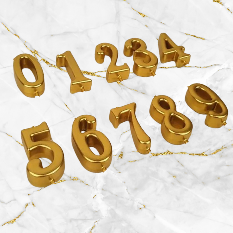 Golden Digits Celebration Candles