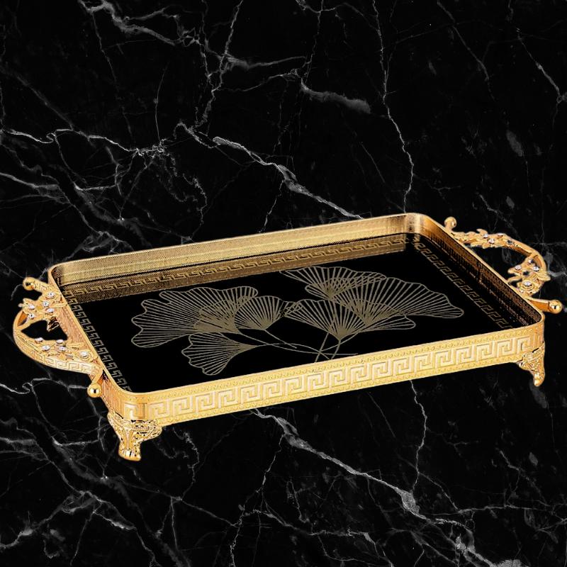 Greek Key Ginko Tray - Rectangular