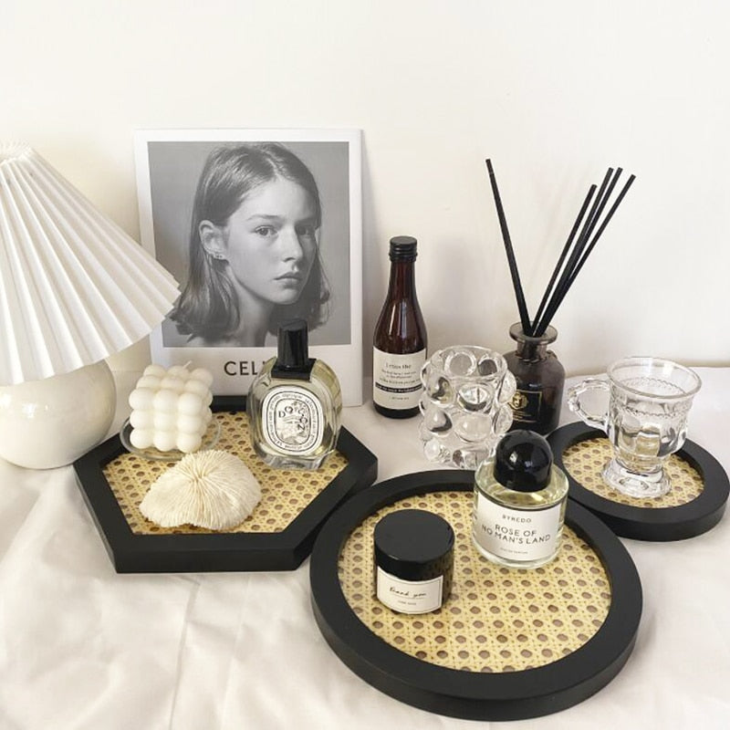 Rattan & Lacquer Trays