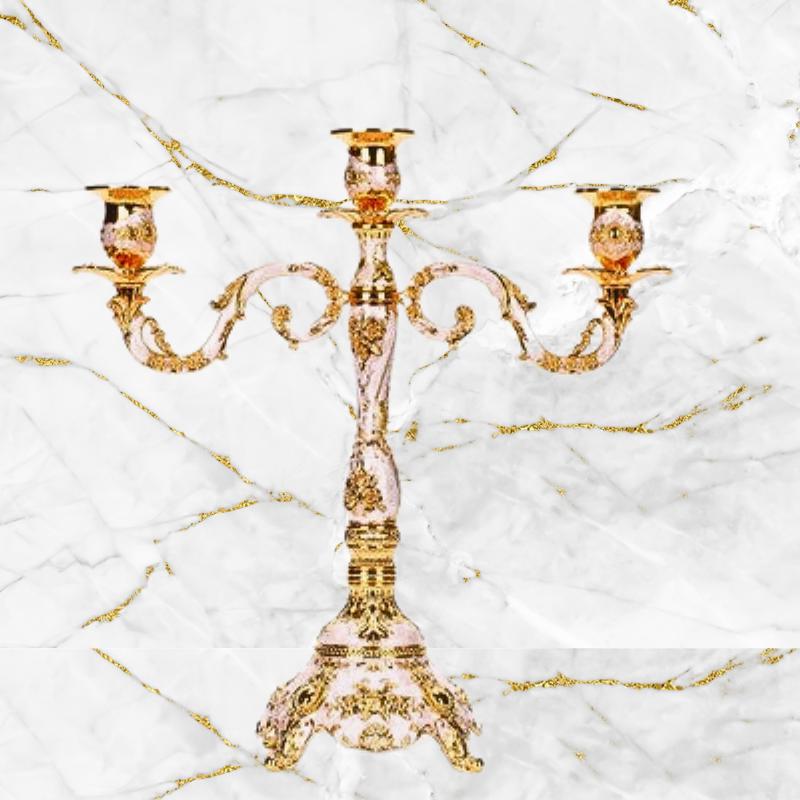 Regal Three Exquisite Candelabras