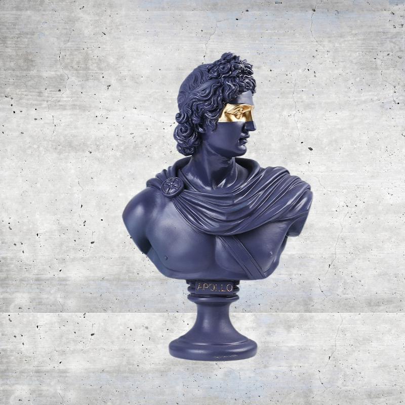 The Apollo Sculpture -  Blue & Gold