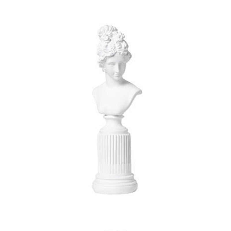 Aphrodite Pedestal Sculpture - Chalk White