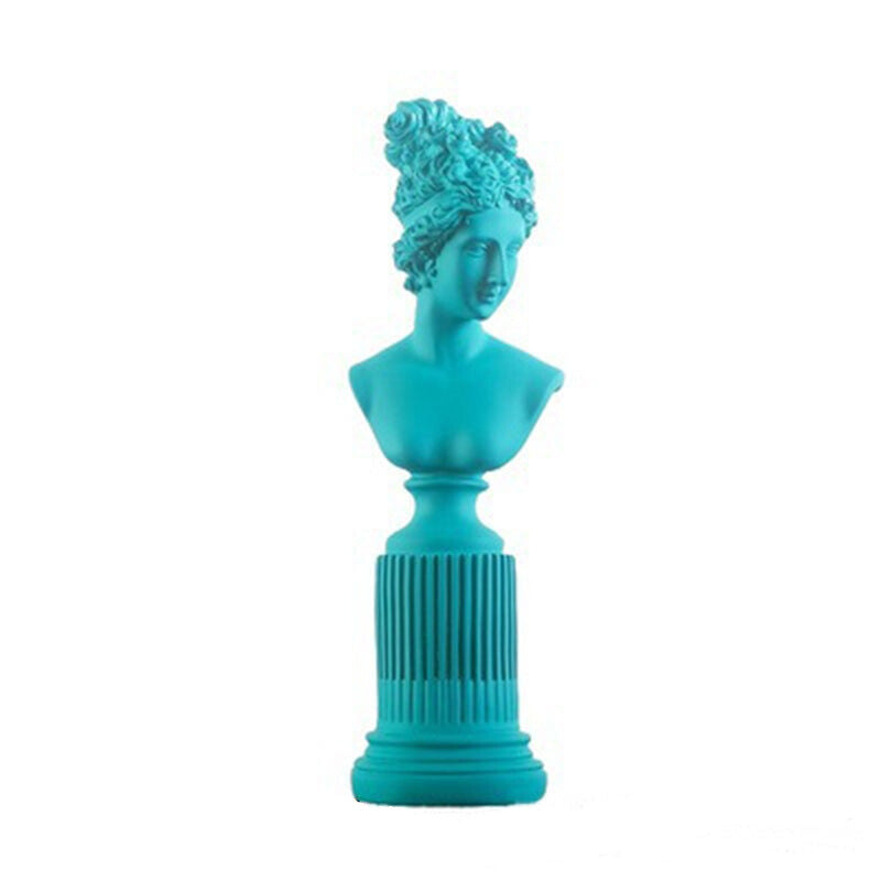 Aphrodite Pedestal Sculpture - Oxide Blue