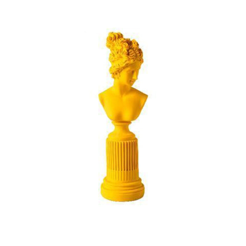 Aphrodite Pedestal Sculpture - Goldenrod