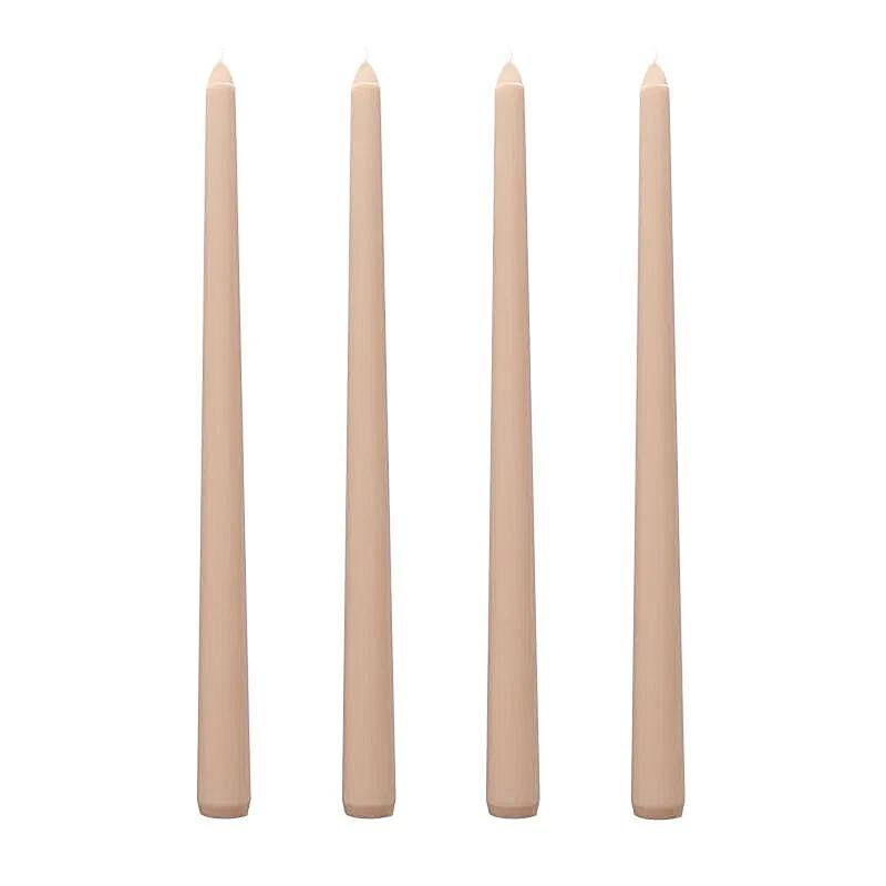 Classic Taper Candles - Set of Four - Almond