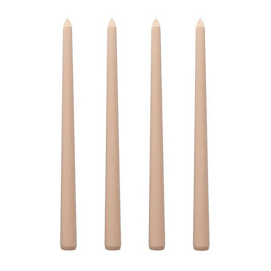 Classic Taper Candles - Set of Four - Almond