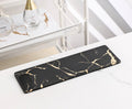 Gold Vein Candle Tray - Black - Small