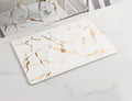 Gold Vein Candle Tray - White - Extra Large