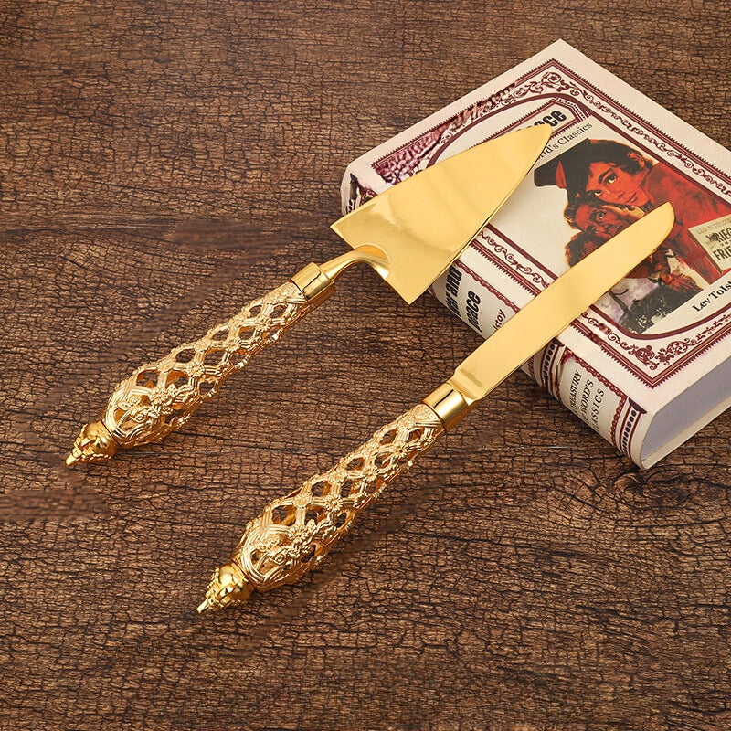 Golden Palace - Lattice Cake Servers