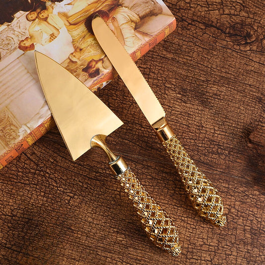 Golden Palace - Lattice Cake Servers