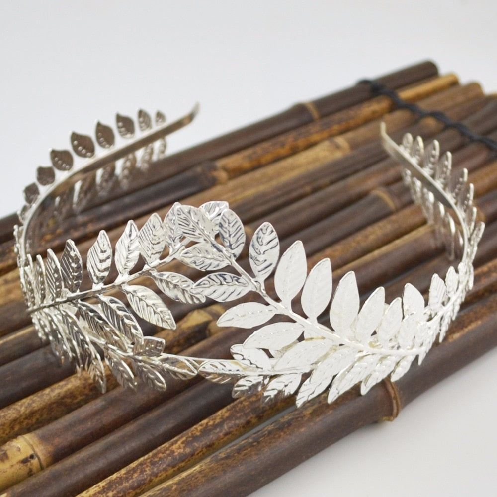 Roman Goddess - Golden High Laurel Crown
