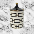 Geo Links Vessel - Black & White