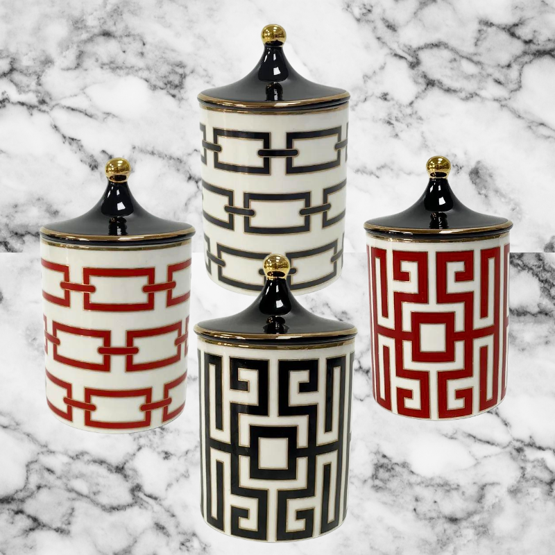 Geo Links Vessel - Black & White