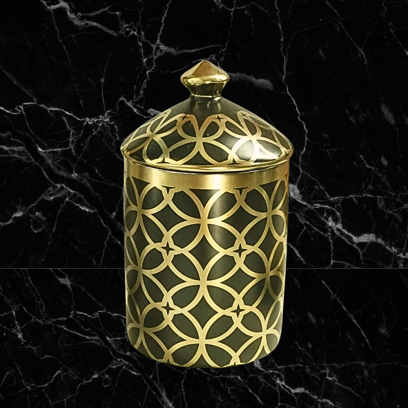 Nero Gold Foil Vessel - Geo Vita