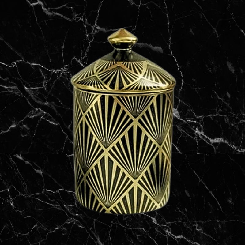 Nero Gold Foil Vessel - Prisms