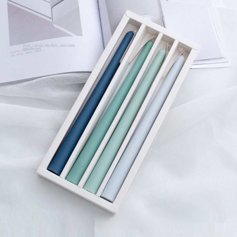 Ombre Taper Candles - Sea Blues 4pc