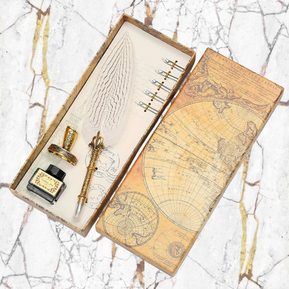 Quill Calligraphy Pen & Ink Set - Ivory Moon