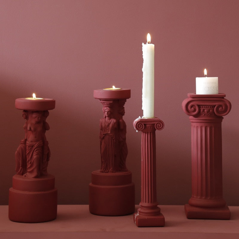 Greek Column - Wide - Crimson