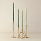 Classic Taper Candles - Set of Four - Kelly Green