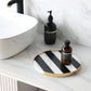 Full Circle Marble Tray - Black & White