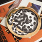 Italian Gold Pop Art - Polka Cat - 8 Inch Dish